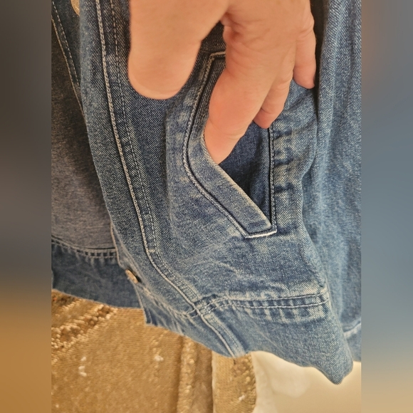 Vintage Crossroads 100% Cotton Long Sleeve Denim Jean Jacket Size Small - Picture 4 of 12